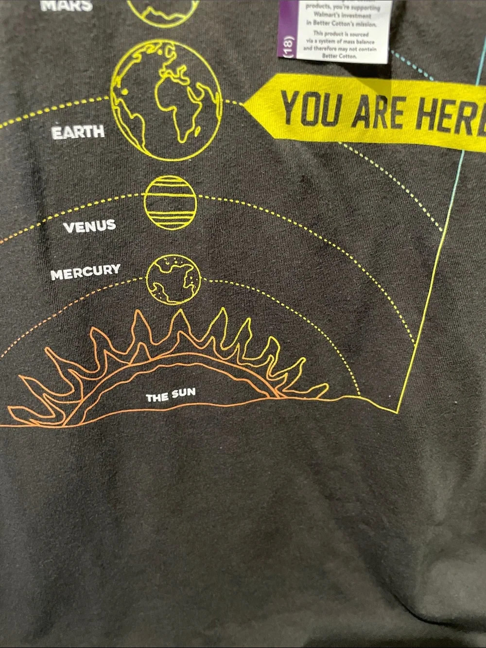 NEW 🆕 Graphic Solar System Tee with Neon Accents